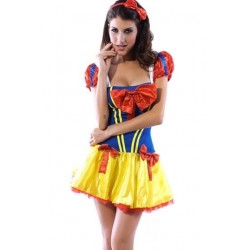 Size is S Snow White Cute Halloween Fairytale Costume Blue Girls