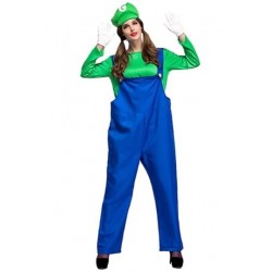 Size is M Sexy Super Marie Mario Halloween Costumes Green And Blue