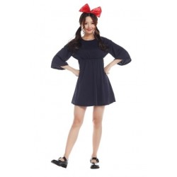 Size is S Cartoon Kiki's Delivery Service Halloween Navy Costume