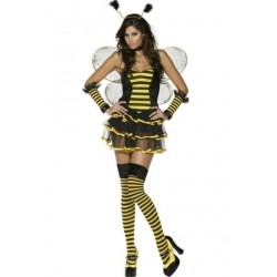 Size is S Fancy Cute Honey Halloween Costume Bumble Bee Dress Yellow