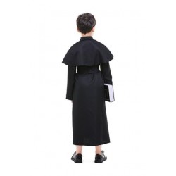 Size is S Boys Cool Halloween Cosplay Priest Robes Costumes Kids