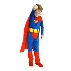 Size is S Boys Halloween Cosplay Superhero Superman For Costumes Kids