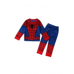 Size is 1T-2T Spider-Man Long Sleeve Halloween Pajama Costumes Kids