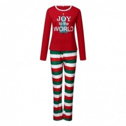 Size is 1T-2T Family Joy To The World Striped Matching Christmas Pyjamas Party Sets