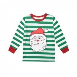 Size is 1T-2T Family Adult Kids Santa Claus Striped Matching Christmas Pyjamas