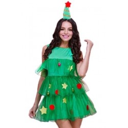 Size is S Christmas Tree Costumes For Adults Womens Green