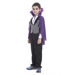 Size is M Boys Cosplay Vampire Prince For Halloween Costumes Kids
