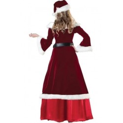 Size is S Ruby Modern Strapless Christmas Queen Dress Santa Costume Womens