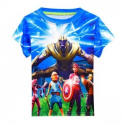 Size is 110cm Fortnite Thanos  Shirt Top  For Boy's Kids Crew Neck Short sleeve T Shirt