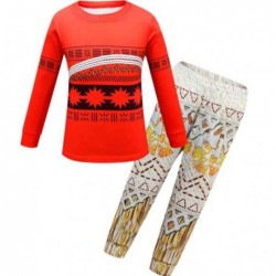 Size is 100cm For Girl Casual Long Sleeve Crew Neck Moana Sets 2 Pieces Pajamas Halloween Costumes