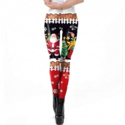 Size is S New Santa Claus 3D Printed Leggings Halloween Womens Fun Design Workout Stretch Pants