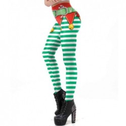 Size is S Christmas Bell Stripe 3D Printed Halloween Leggings Womens Workout Stretch Pants Green