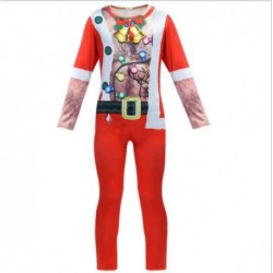 Size is 3T-4T(110cm) Chest Hair Muscle Funny Christmas Santa Costumes With Santa HatGlovesShoesBag
