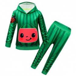 Size is 100cm Kids Cocomelon Long Sleeve Hooded Sweatshirt 2 Pieces Halloween Costumes