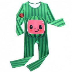 Size is 100cm For Kids Cocomelon Long Sleeve  Halloween Costumes Jumpsuit Green
