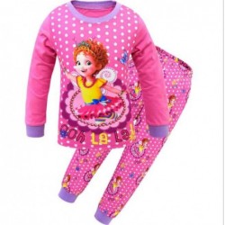 Size is 2T-3T(100cm) Fancy Nancy Printed Long Sleeve Casual Springt Fall 2 Pieces Pajamas Baby Girls