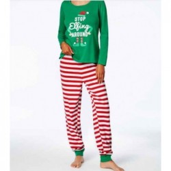Size is 3M  Stop Elfing Around Family Matching Christmas Pajamas Sleepwear For Pajamas Party