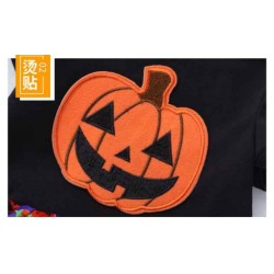 Size is 0M-3M(70cm) Short  sleeve Dresses For GirlBaby Cute Pumpkin Costume Set Halloween  0-2Years