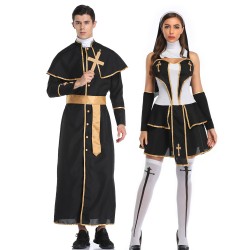 sexy couple halloween costumes 2020 Sister Nuns&Priest...