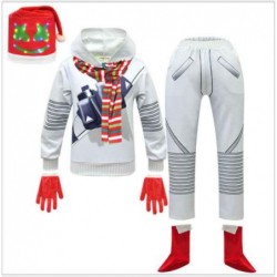 Marshmello DJ Claus Costume Bodysuit With Mask Scarf...