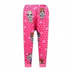Size is 2T-3T(100cm) For girls Crew Neck Long Sleeve Casual 2 Pieces Lol Surprise Doll Pajamas Spring And Autumn 3T-10T