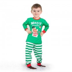 Size is 1T-2T Pants Christmas Family Pajamas Merry Christmas Reindeer Top Striped