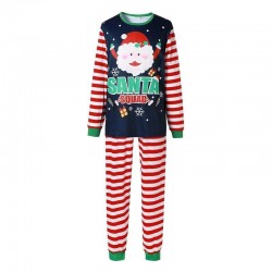 Size is 1T-2T Pants Christmas Family Pajamas Santa Squad Print Top Striped