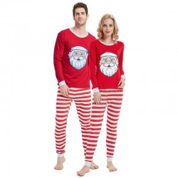 Size is 1T-2T Christmas Pyjamas Set Santa Claus Print Matching His And Hers