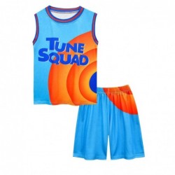 Size is 6T-7T(120cm) Cosplay Space Jam 2 Youth Shorts Set For Kids Short Sleeve Boys' Basketball Jersey 6T-14T Number 6