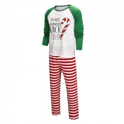 Size is 1T-2T Christmas Pyjamas Set Candy Print Striped Pants His And Hers